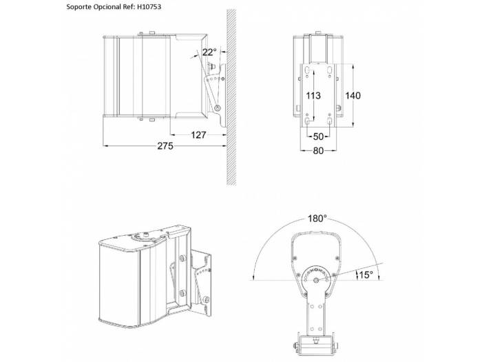 iLINE23 ALTAVOZ 40W 2x3" 16 Ohm AUDIOPHONY