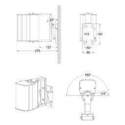 iLINE23SUPW SOPORTE PARED iLINE23 BLANCO AUDIOPHONY 2