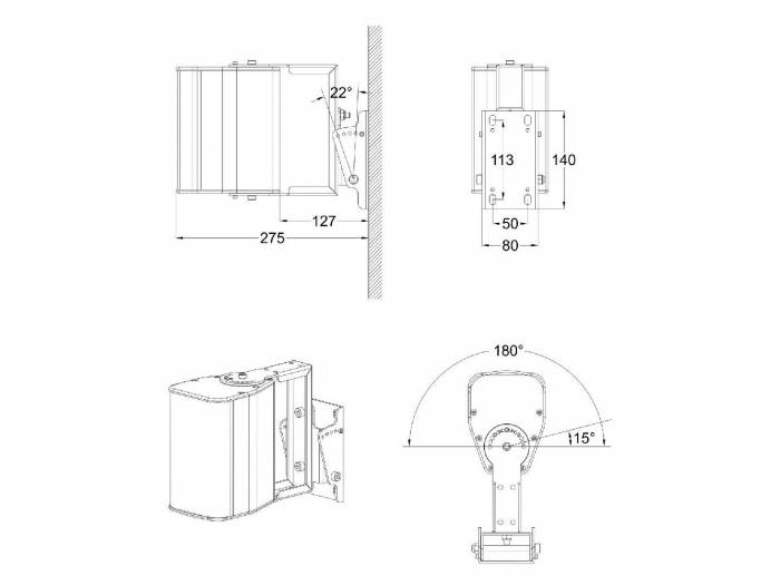 iLINE23SUPW SOPORTE PARED iLINE23 BLANCO AUDIOPHONY