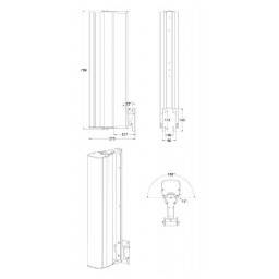 iLINE83SUPW SOPORTE PARED iLINE83 BLANCO AUDIOPHONY 2