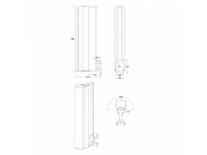 iLINE83SUPW SOPORTE PARED iLINE83 BLANCO AUDIOPHONY