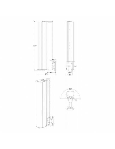 iLINE83SUPW SOPORTE PARED iLINE83 BLANCO AUDIOPHONY