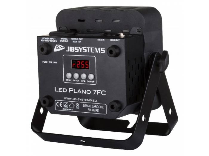 LED PLANO 7FC FOCO LED PLANO 7x8w RGBW NEGRO JBSYSTEMS