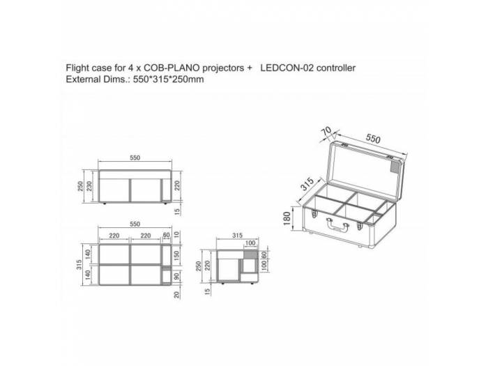 PARTY SPOT FOCO PAR LED 7x8 RGBW JBSYSTEMS