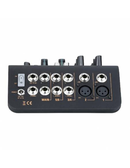 Mi4U MESA DE MEZCLAS USB 4CH 2 MIC + 2 ESTÉREO + 1 AUX AUDIOPHONY