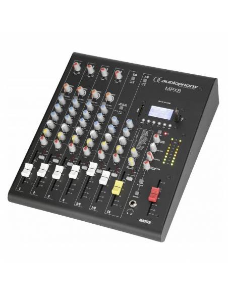 MPX-8 MESA DE MEZCLAS 8CH DSP / USB / SD / BT AUDIOPHONY