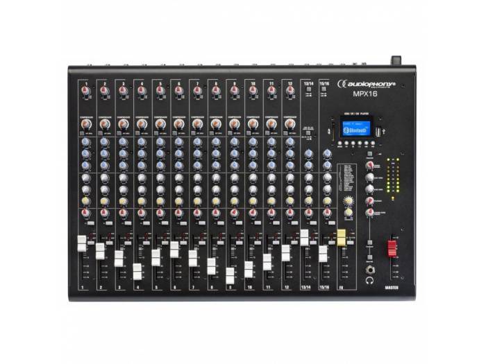 MPX-16 MESA DE MEZCLAS 16CH DSP / USB / SD / BT AUDIOPHONY