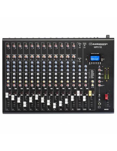 MPX-16 MESA DE MEZCLAS 16CH DSP / USB / SD / BT AUDIOPHONY