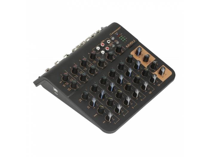Mi6U MESA DE MEZCLAS USB 6CH 4 MIC + 2 ESTÉREO + 1 AUX AUDIOPHONY