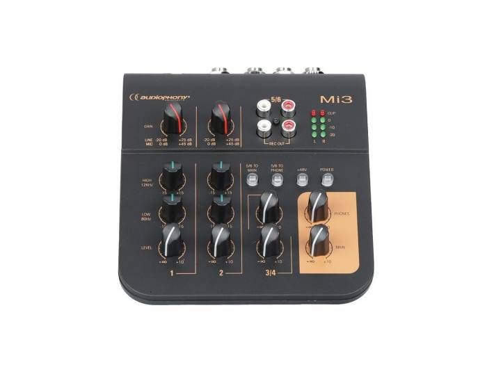 Mi3 MESA DE MEZCLAS 3CH 2 MIC + 1 ESTÉREO AUDIOPHONY