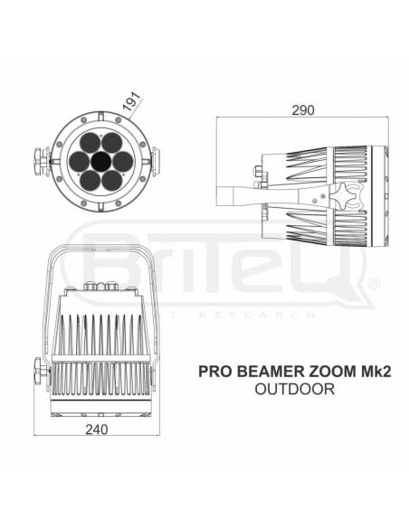 PRO BEAMER ZOOM 7x12W RGBW IP66 BRITEQ