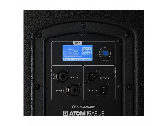 ATOM 15A DSP SUBWOOFER ACTIVO 15" 600W AUDIOPHONY
