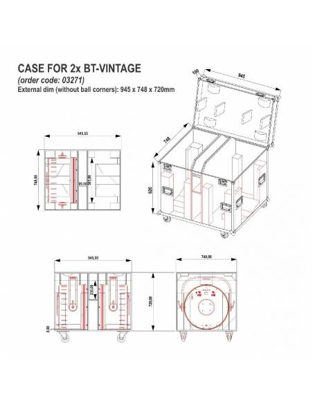 RACK CASE PARA 2X BT-VINTAGE BRITEQ