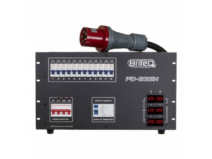 PD-63SH DISTRIBUIDOR CORRIENTE 63A BRITEQ