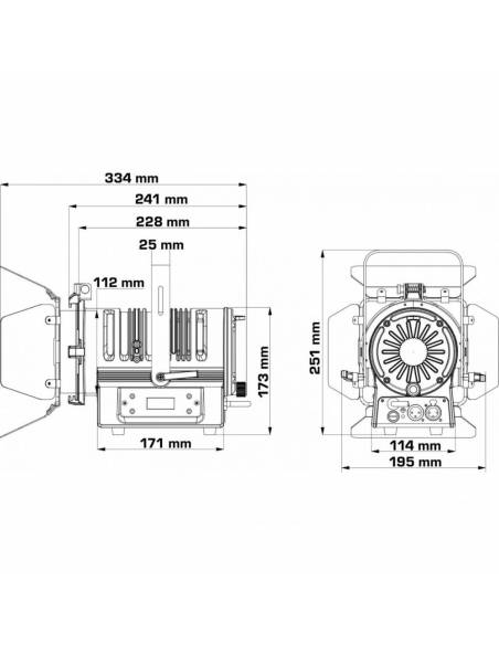 BT-THEATRE 50WW TEATRO 50W 3200K NEGRO BRITEQ
