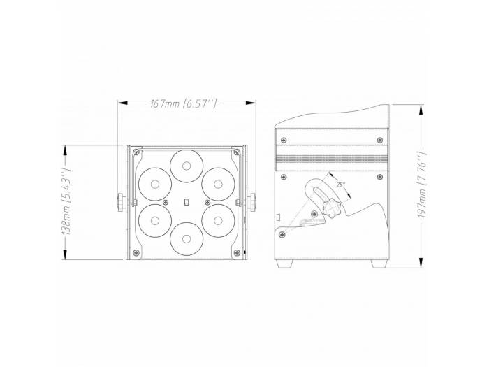 ACCU COLOR WHITE FOCO LED 6x10w RGBWA BATERÍA JBSYSTEMS