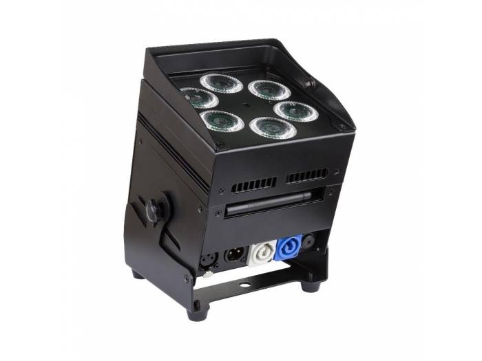 ACCU COLOR BLACK FOCO LED 6x10w RGBWA BATERÍA JBSYSTEMS