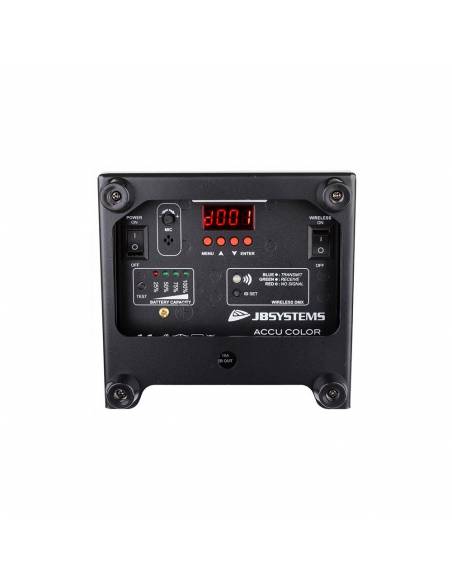ACCU COLOR BLACK FOCO LED 6x10w RGBWA BATERÍA JBSYSTEMS