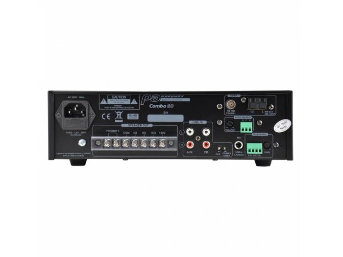 COMBO60 MEZCLADOR 60W 100V RADIO / USB AUDIOPHONY