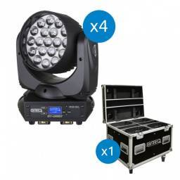 BRITEQ SET 4 CABEZAS MÃVILES ORBIT + RACK BRITEQ 2