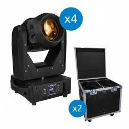 JB SYSTEMS SET 4 CABEZAS MÃVILES CHALLENGER BSW + RACK JBSYSTEMS 2