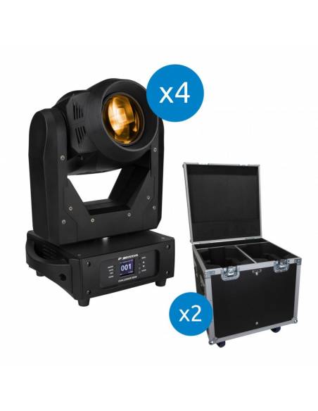 SET 4 CABEZAS MÓVILES CHALLENGER BSW + RACK JBSYSTEMS