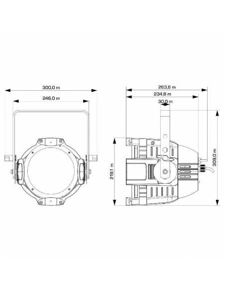 LED UV-GUN LUZ NEGRA 100W BRITEQ