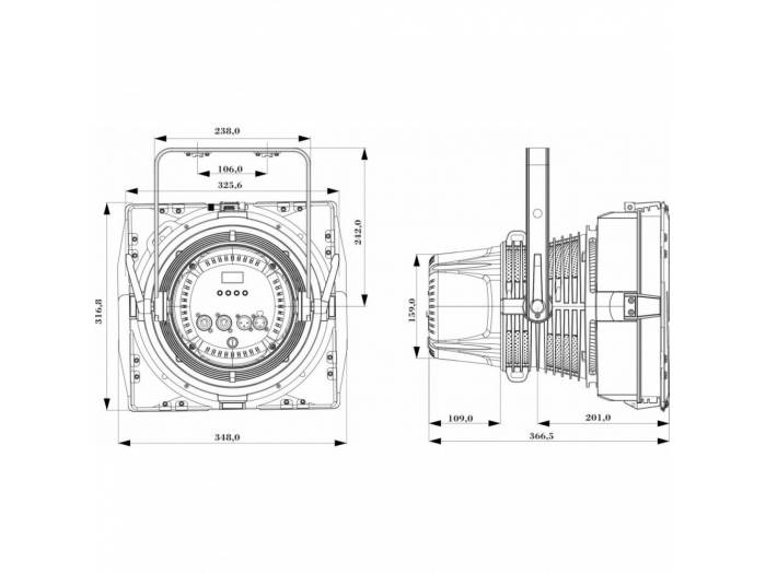 EXPO CANNON FOCO LED 37x10W 6500K BRITEQ