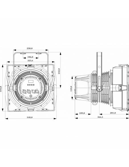 EXPO CANNON FOCO LED 37x10W 6500K BRITEQ