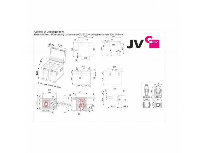 RACK TRANSPORTE 2x CHALLENGER BSW JBSYSTEMS