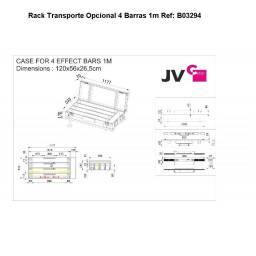 RACK PARA 4x SUNBAR WHITE / SUNBAR COMBI / RAVE BAR JBSYSTEMS 2