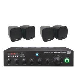 Pack Tienda 10040 - Hilo musical con altavoces en Color Negro - 1