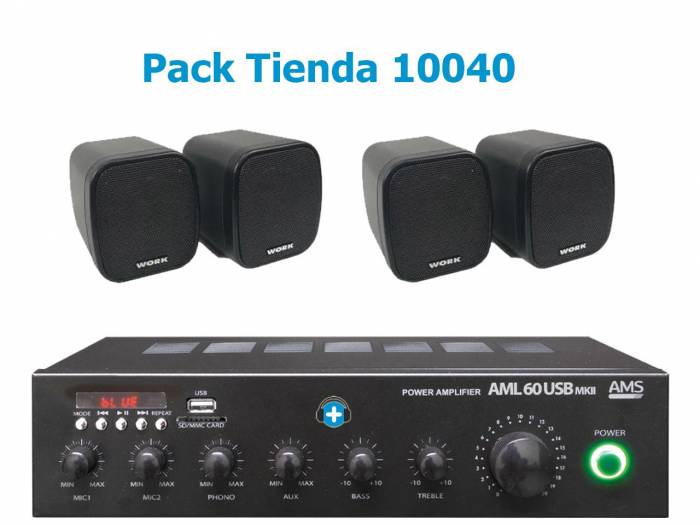 Pack Tienda 10040 - Hilo musical con altavoces en Color Negro - 4