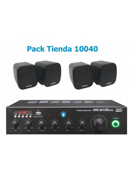 Pack Tienda 10040 - Hilo musical con altavoces en Color Negro - 4