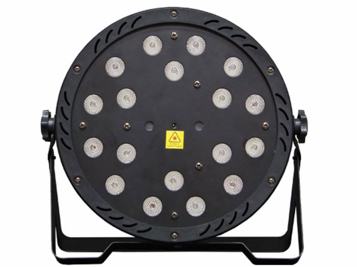 AMS FOCO PAR 62 + LASER - 18 leds 1w + Laser Rojo 100 mw y Laser Verde 30 mw