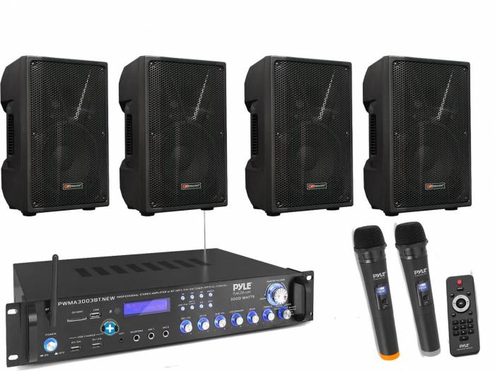 PACK ECO GIM PYLE PLUS - 4 Altavoces 10  pulgadas - 1