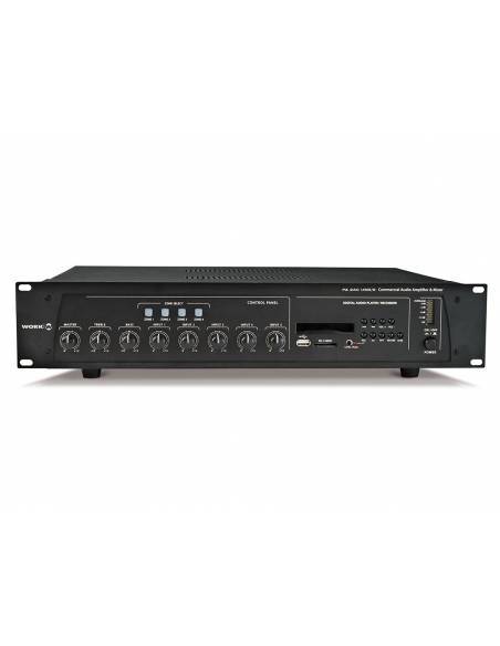 WORK Pro PA 240 USB/R Amplificador con mezclador y reproductor
