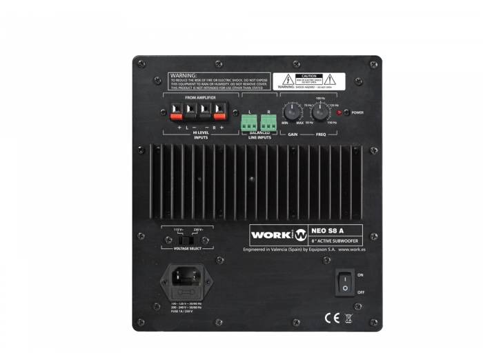 WORK Pro NEO S8 A Subgrave activo 60 W.