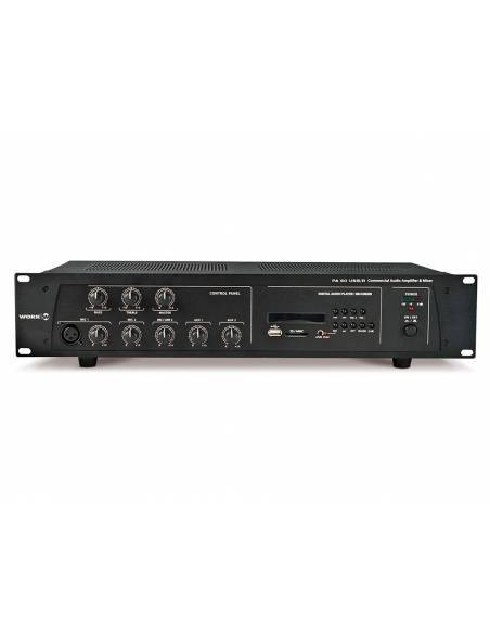 WORK Pro PA 60 USB/R Amplificador con mezclador y reproductor