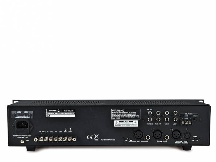 WORK Pro PA 60/2 Amplificador con mezclador