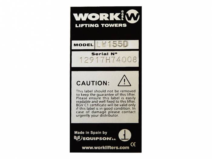 WORK Lifters LW 155 D 