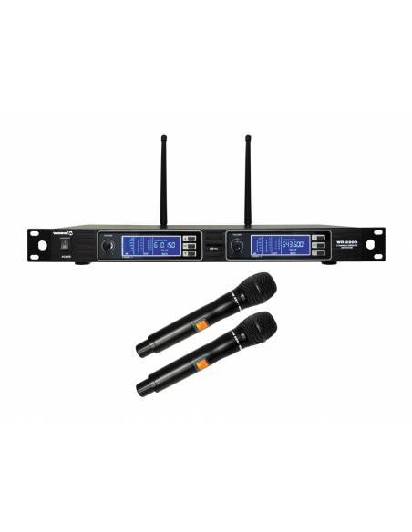 WORK Pro WR 2200 /1 Sistema inalámbrico doble con 2 micrófonos de mano.