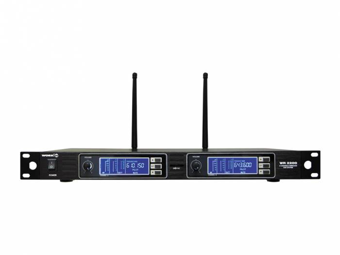 WORK Pro WR 2200 /1 Sistema inalámbrico doble con 2 micrófonos de mano.