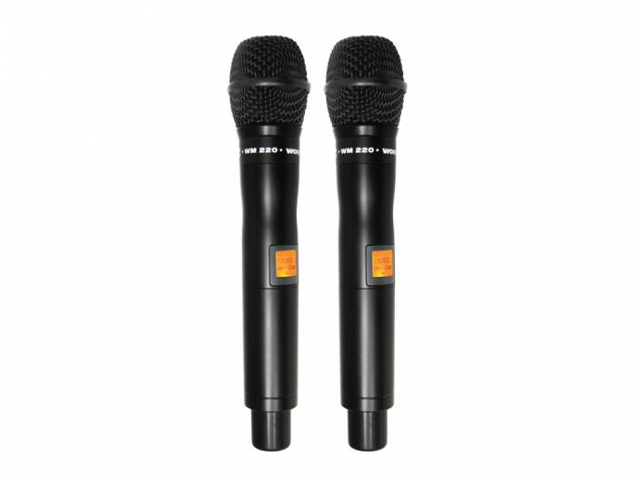 WORK Pro WR 2200 /1 Sistema inalámbrico doble con 2 micrófonos de mano.