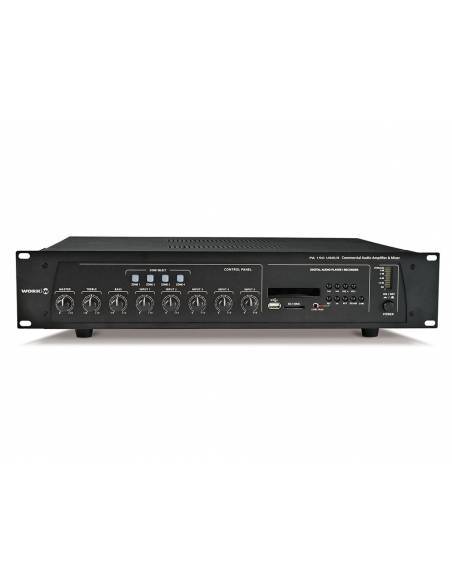 WORK Pro PA 190 USB/R Amplificador con mezclador y reproductor