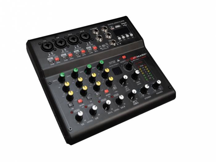 MARK MINI MAX FX USB BT Mezclador 4+1 canales. Reproductor/grabador.