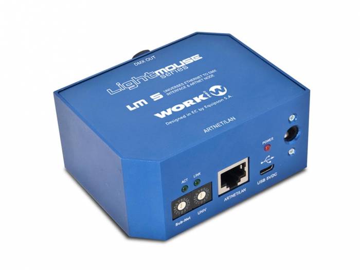 WORK Pro LM 5 Interfaz Ethernet-DMX. 