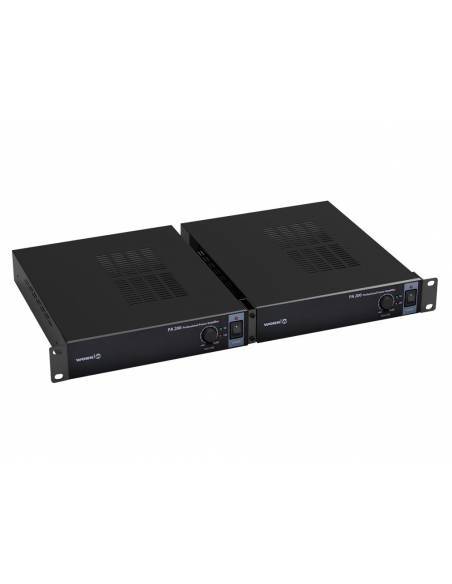 WORK Pro PA 200 Amplificador 2 x 100W @ 8 Ohm, 200 W L70/100V