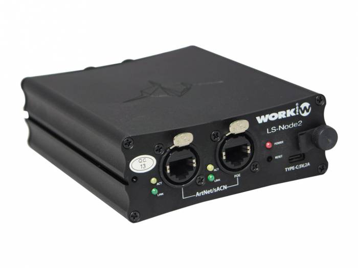 LightShark LS-NODE2 Nodo de 2 universos bidireccional