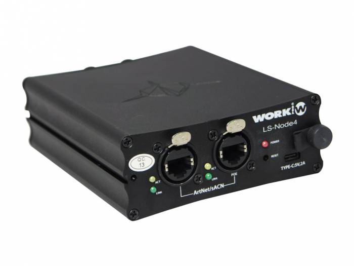 LightShark LS-NODE4 Nodo de 2 universos bidireccional